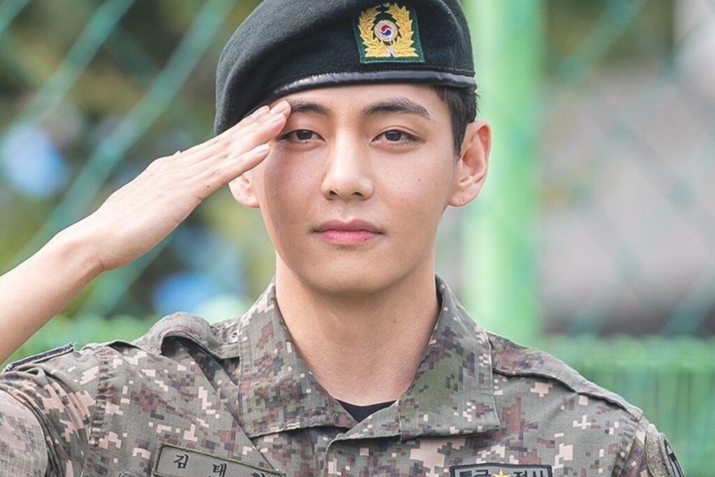 BTS-V-releases-new-pictures-from-his-military-discharge-party- BTS V Heartbreaking Confession About Serving in Military: "I Can’t Sleep Anymore