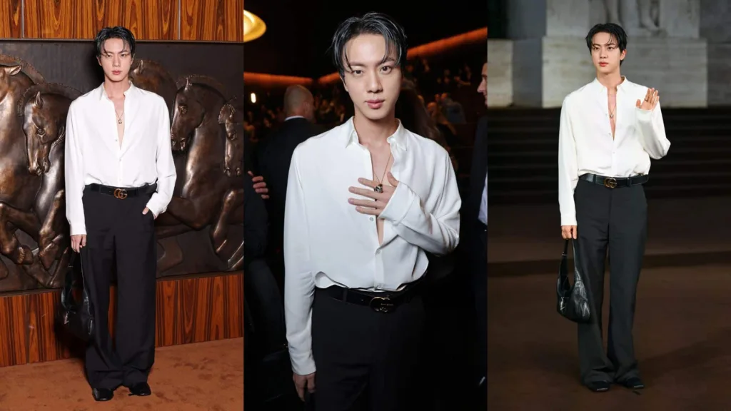 jin-bts-gucci-tiger BTS Jin Milan Fashion Week: Disney Prince Vibes, Gucci Glam, and Introvert Charm